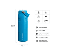 Botella Térmica Stanley Flip Straw Aerolight Azure| 710 ml