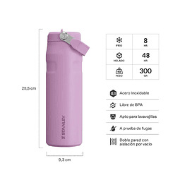  Botella Térmica Stanley Flip Straw Aerolight Lilac | 710 ml