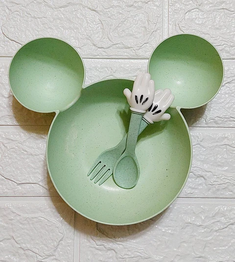 Vajilla Disney + Cubiertos Mickey