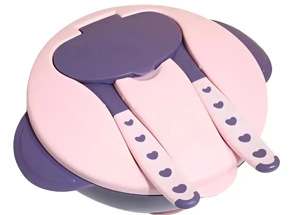 Bowl Para Niños Práctico Color Rosa 2