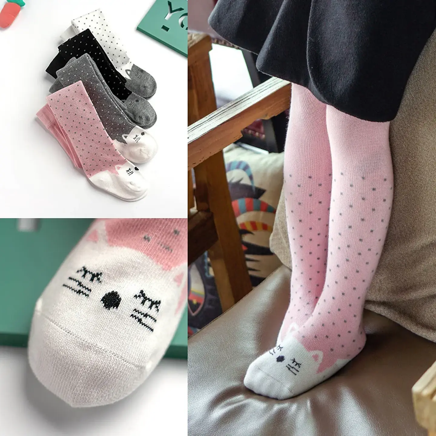 Panty Rosa Pie de Gatito  2