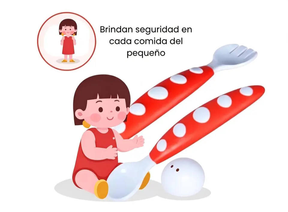 Set De Cubiertos Para Bebés Con Estuche De Viaje 1