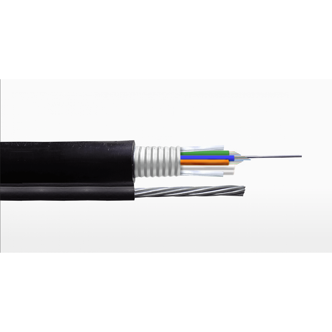 FIBRA OPTICA OM3 12 FIBRAS MULTIMODO EXTERIOR PORTANTE 7X1MM 3 TUBOS 1