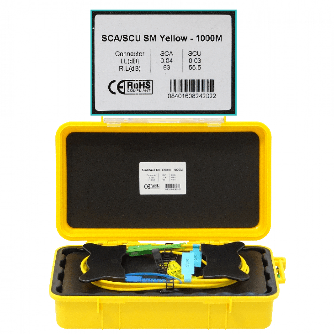 BOBINA DE LANZAMIENTO SC/APC-SC/UPC 1KM 9/125 MONOMODO 2