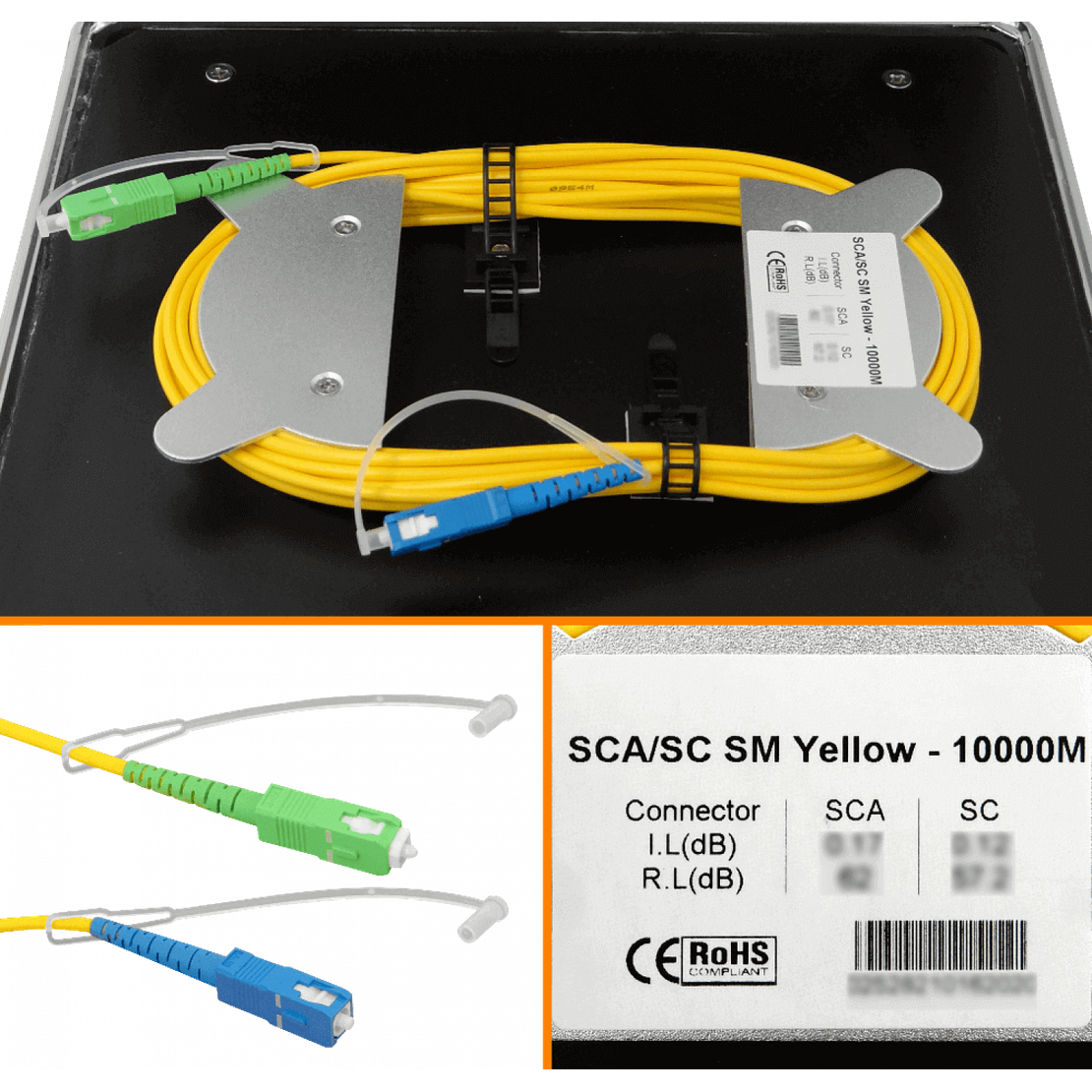 BOBINA DE LANZAMIENTO SC/APC-SC/UPC 10KM 9/125 MONOMODO 2