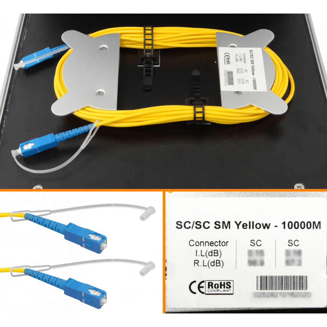 BOBINA DE LANZAMIENTO SC-SC/uPC 10KM 9/125 MONOMODO 2