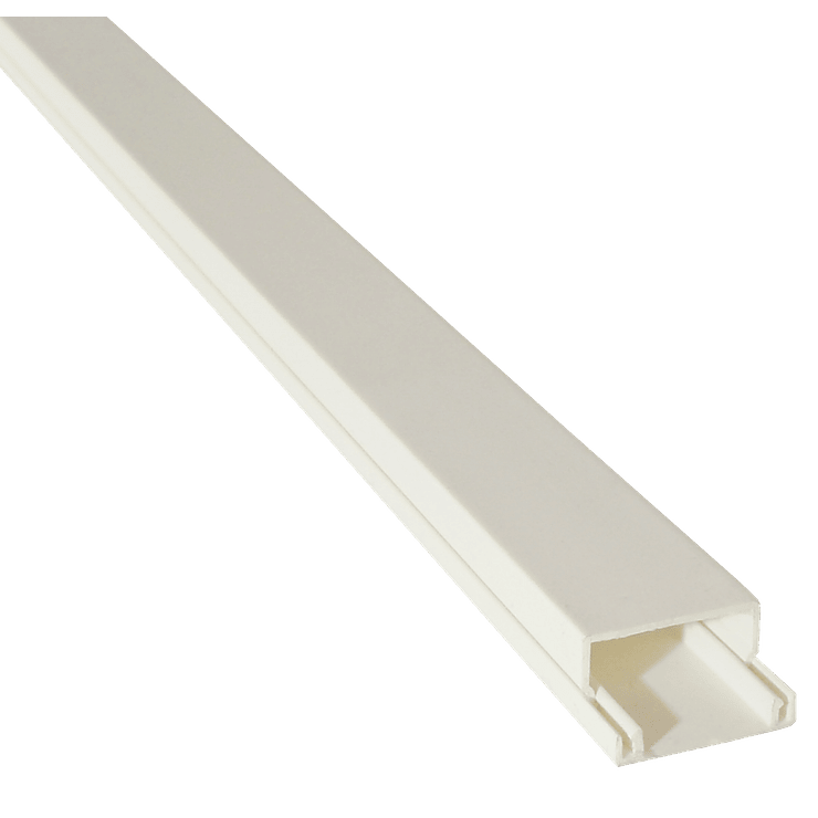 CANALETA PVC 20X10MM CON TAPA 2MT CC-2010-W 1