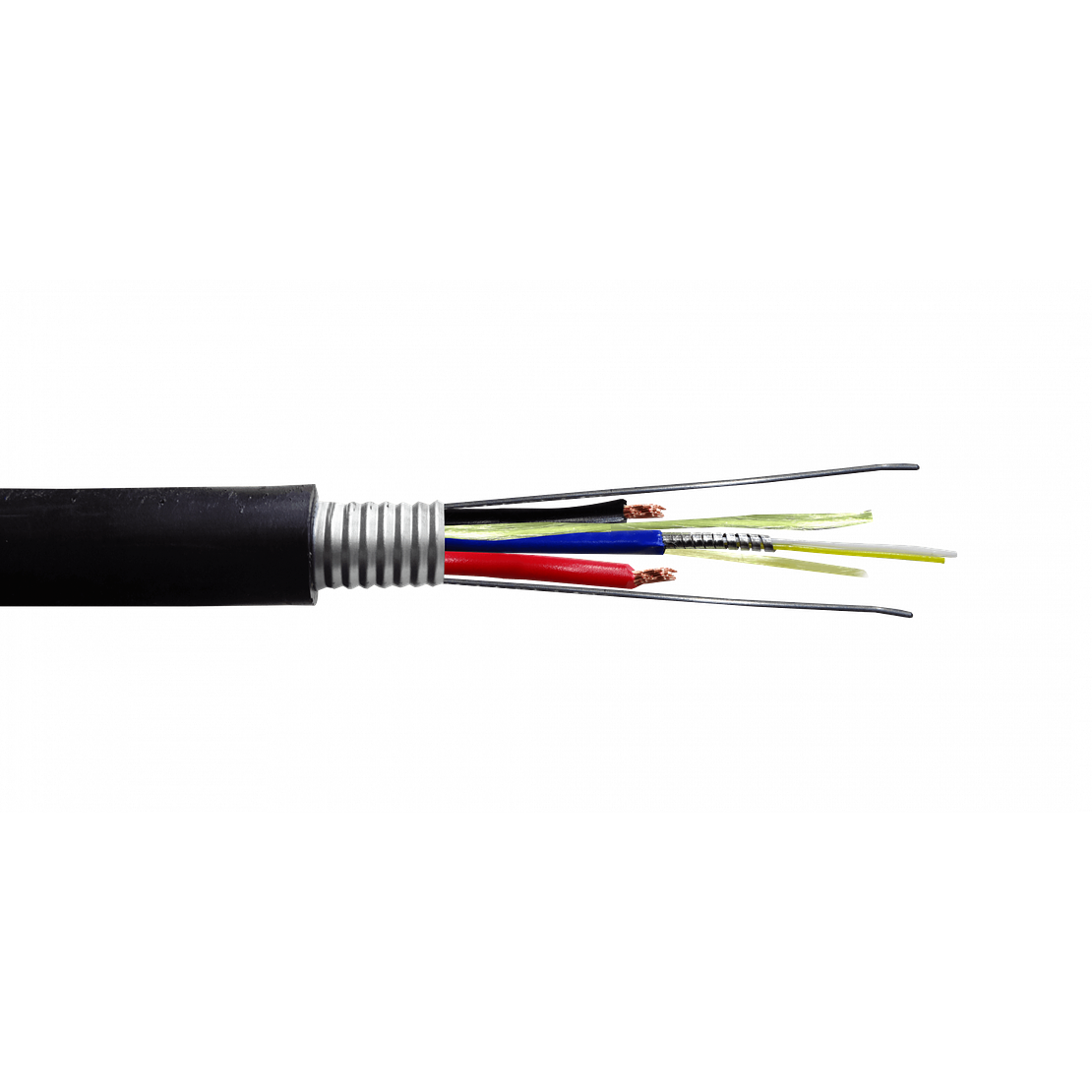 FIBRA OPTICA SM OS2 2 FIBRAS HIBRIDO NEGRO EXTERIOR PE 10MM 1
