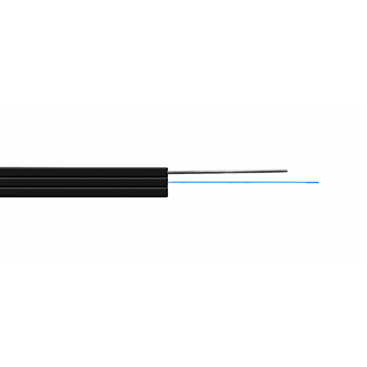 FIBRA OPTICA DROP FTTH SM LSZH 1KM/ 1 PORTANTE-1 FIBRA 1