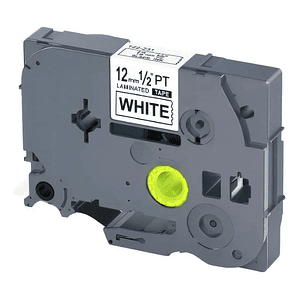 CINTA BROTHER ALTERNATIVA TZE-231 12MM X 8M NEGRO SOBRE BLANCO