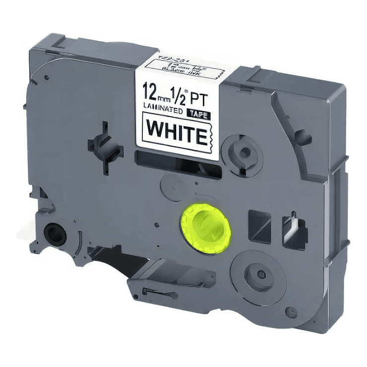 CINTA BROTHER ALTERNATIVA TZE-231 12MM X 8M NEGRO SOBRE BLANCO 1