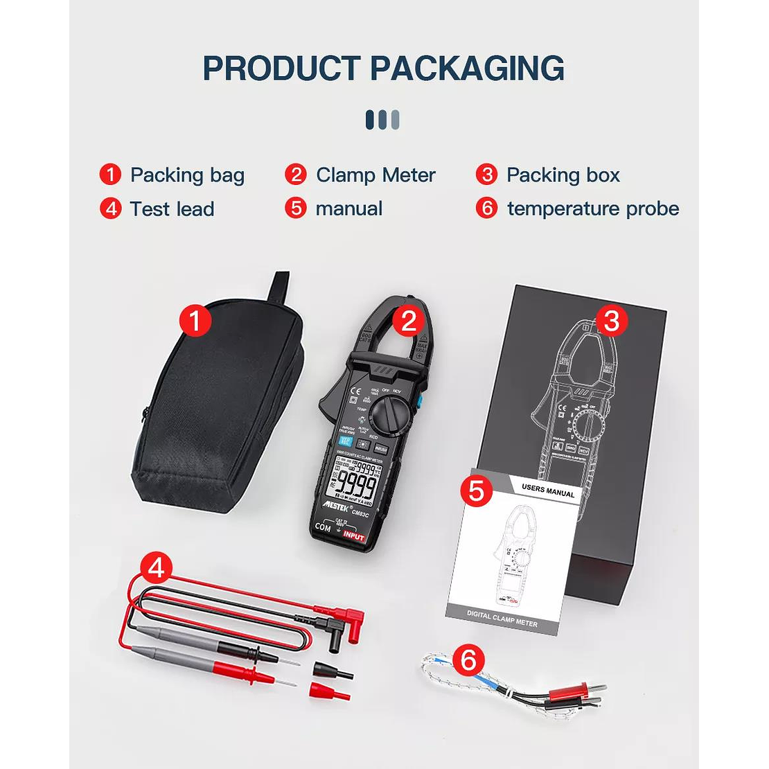 AMPERÍMETRO TENAZA CM83C 600V CAT III 3