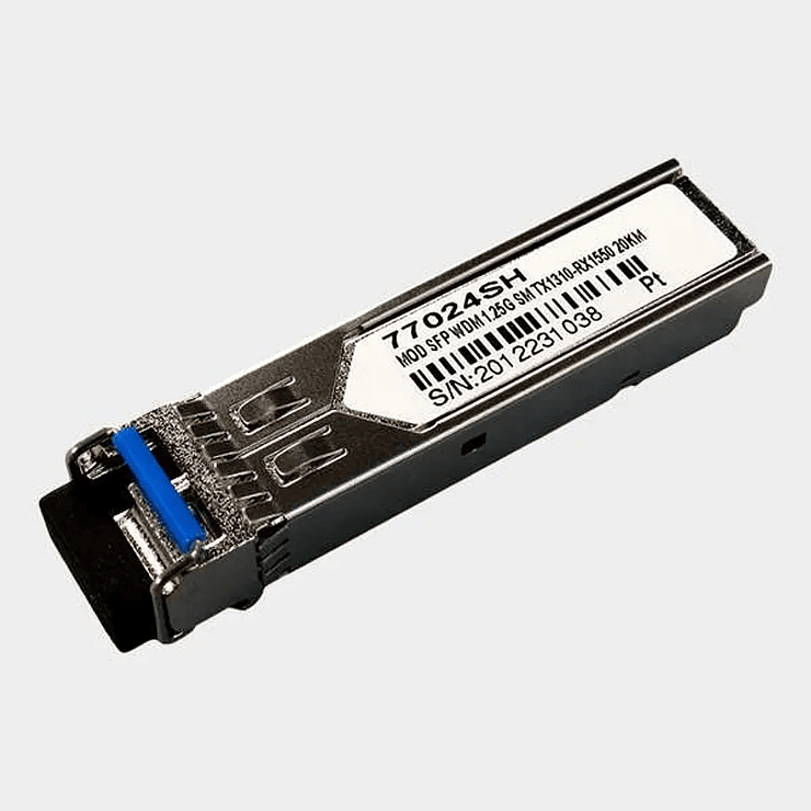 MÓDULO SFP WDM LC MONOMODO 1.25Gbps TX1310-RX1550 20KM 2