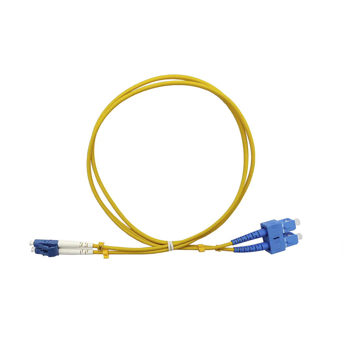 JUMPER LC-UPC / SC-UPC 5 METROS LSZH MONOMODO DUPLEX  1