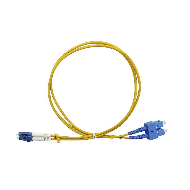 JUMPER LC-UPC / SC-UPC 5 METROS LSZH MONOMODO DUPLEX  1