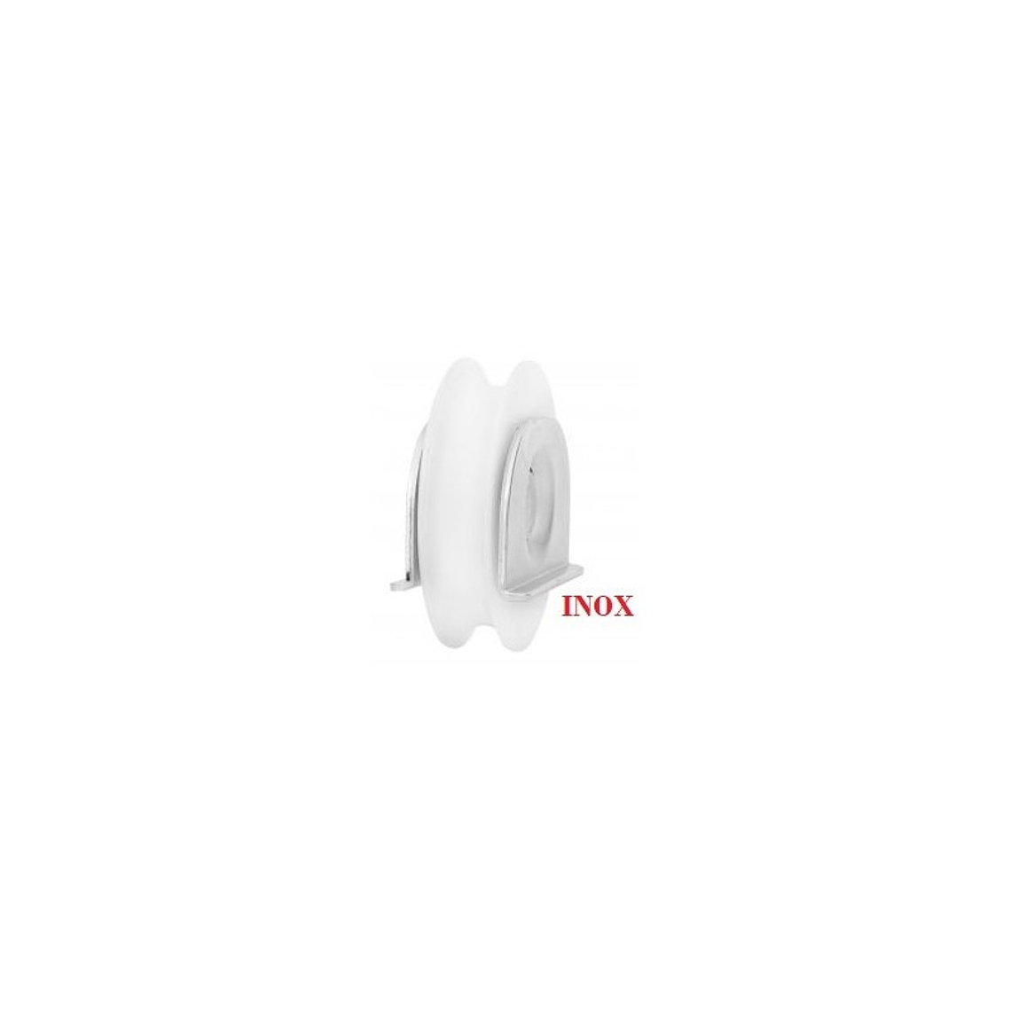Roda Nylon Com Suporte Soldar U Inox 1