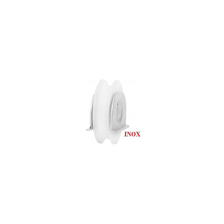 Roda Nylon Com Suporte Soldar U Inox 1