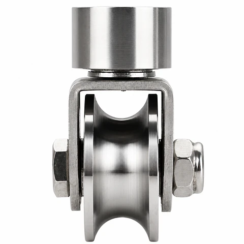 Roda Pivotante em U c/ Suporte