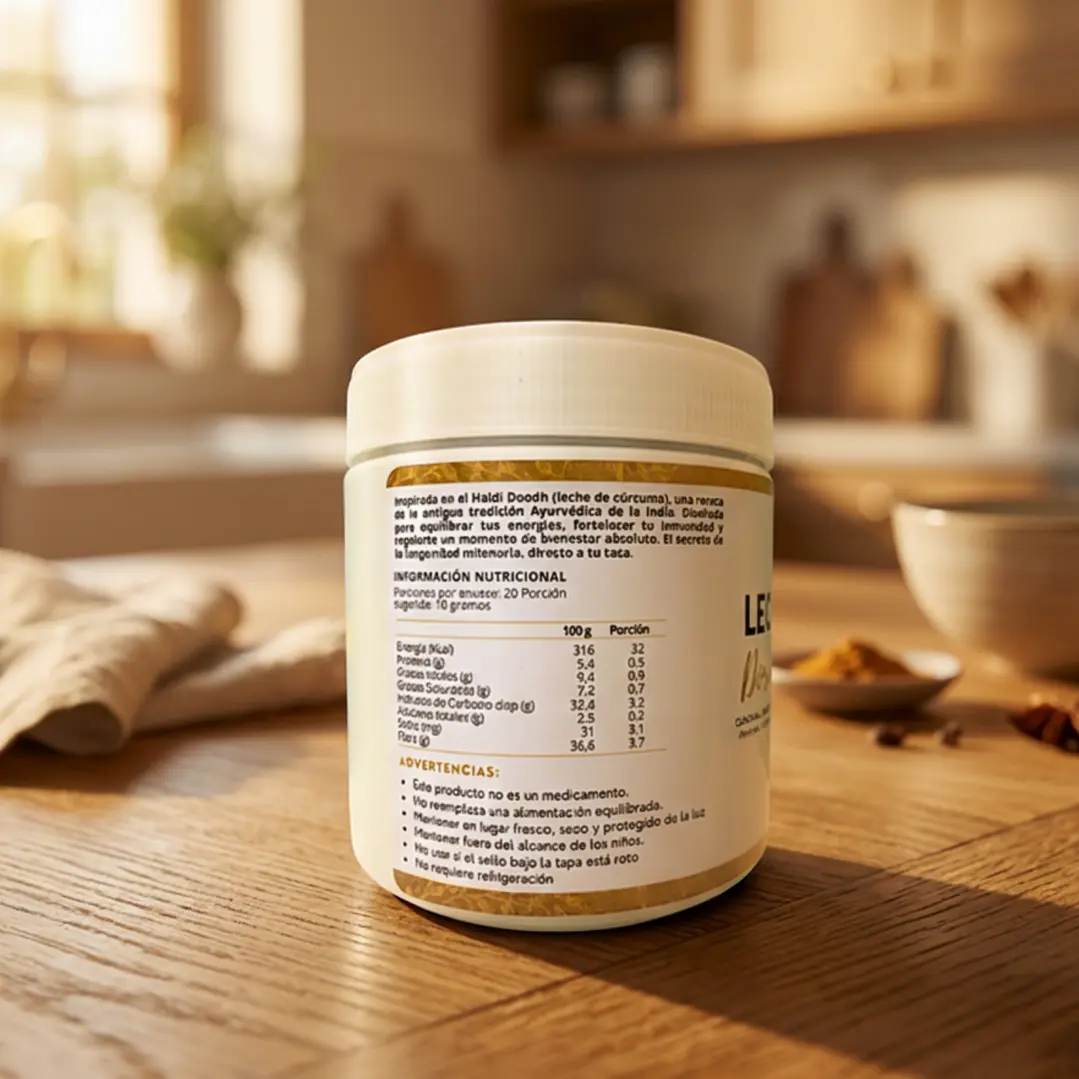 Leche Dorada Golden Milk | Con Cúrcuma e Inulina | Alys Natural 3
