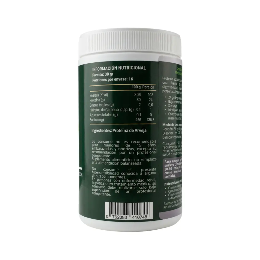 Aislado de Proteína de Arveja 500 g OW Nutrition 3