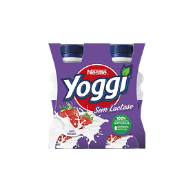 IOGURTE LÍQ SEM LACT YOGGI MORANGO 160G