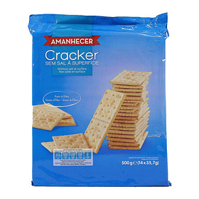 BOLACHA CRACKERS AMANHECER S/SAL 500GR