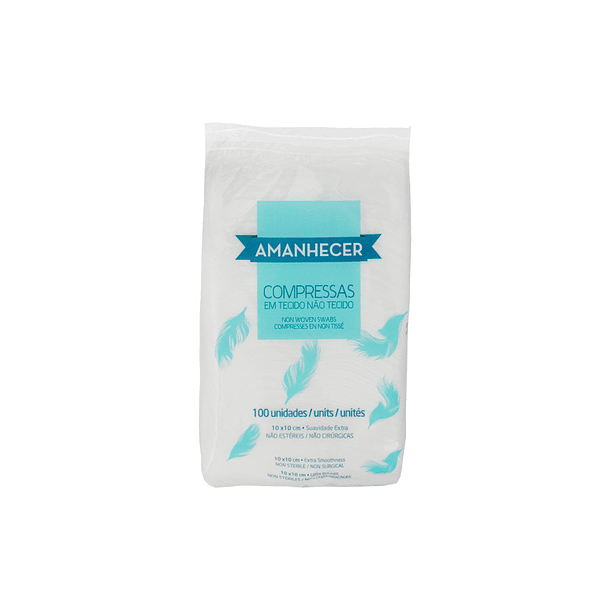 AMANHECER COMPRESSAS TECIDO 100UN