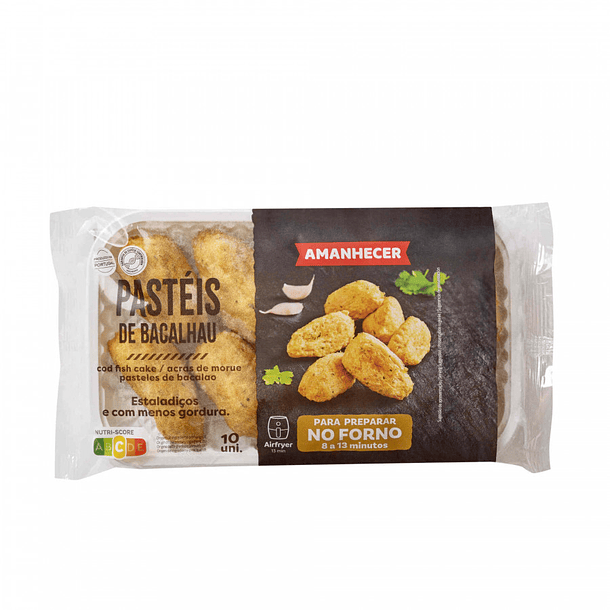 PASTEIS BACALHAU FORNO AMANHECER 10X32GR