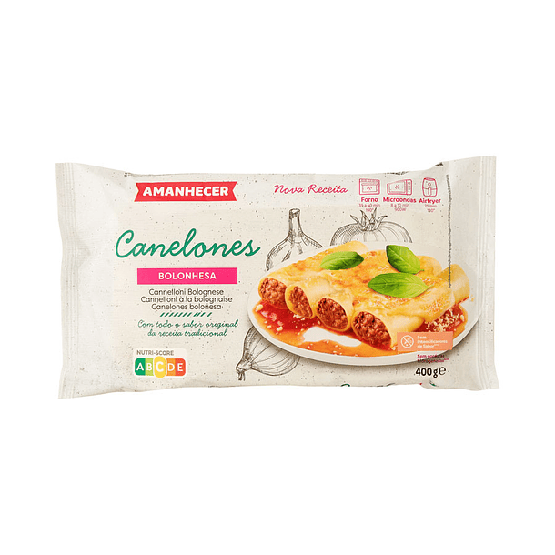 CANELLONI BOLONHESA AMANHECER CONG 400GR