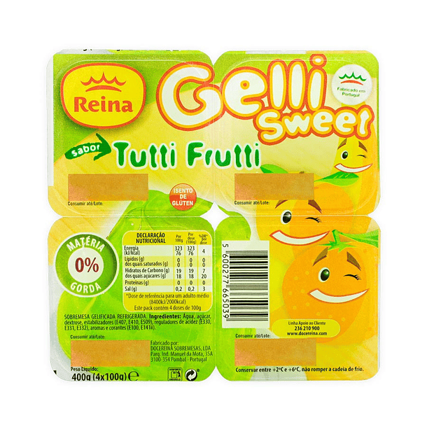 SOB.GELLI SWEET GELATINA T-FRUTTI 4X100