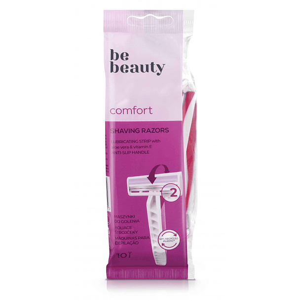 LÂMINA DEPILATÓRIA DUPLA BE BEAUTY 10UN