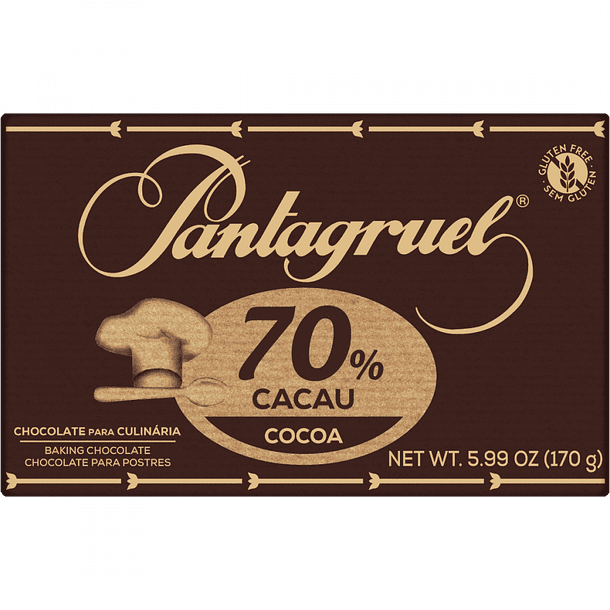 TAB CHOCO 70% CULINÁRIA PANTAGRUEL 170G