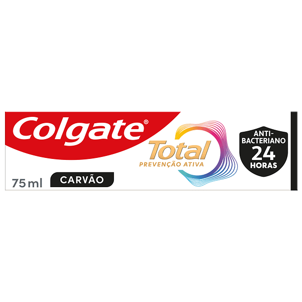 PASTA COLGATE TOTAL CARVÃO 75ML