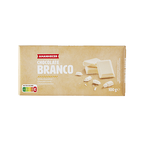 TABLETE CHOCOLATE BRANCO AMANHECER 100G