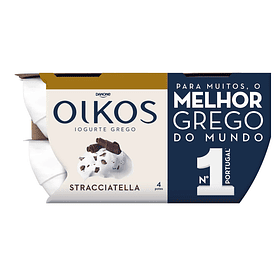 IOGURTE GREGO OIKOS STRACCIATELLA 4X110G