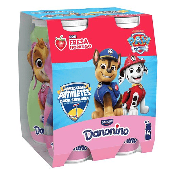 IOG LIQ DANONINO MORANGO 4X100GR