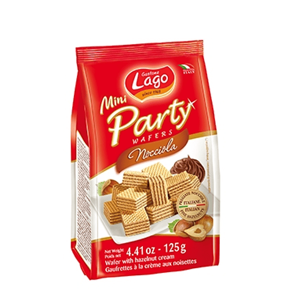 PARTY WAFFERS AVELÃ LAGO 250GR