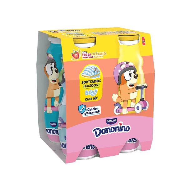 IOG LÍQ DANONINO MORANGO BANANA 4X100G