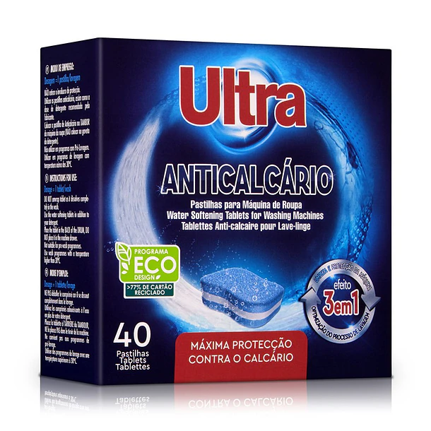 ANTI-CALCÁRIO PASTILHAS ULTRA 40UN