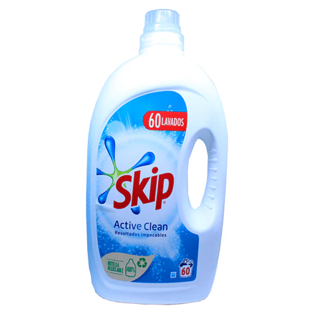 DETERGENTE ROUPA ACTIVE CLEAN SKIP LIQUIDO 60D