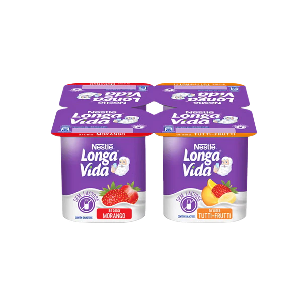 IOGURTE LONGA VIDA SEM LACTOSE PANACHE 4X120G
