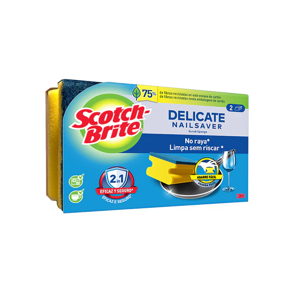 ESFREGÃO SALVA UNHAS S BRITE AZUL 2UN