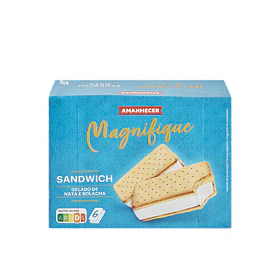 GELADO AMANHECER SANDWICH DE NATA 6UN