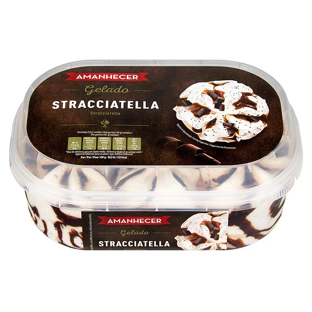 GELADO AMANHECER STRACCIATELLA 950ML