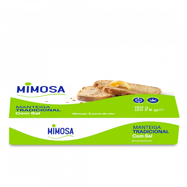 MANTEIGA MIMOSA COM SAL 20X8G