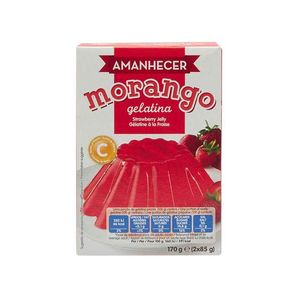 GELATINA AMANHECER MORANGO 170G