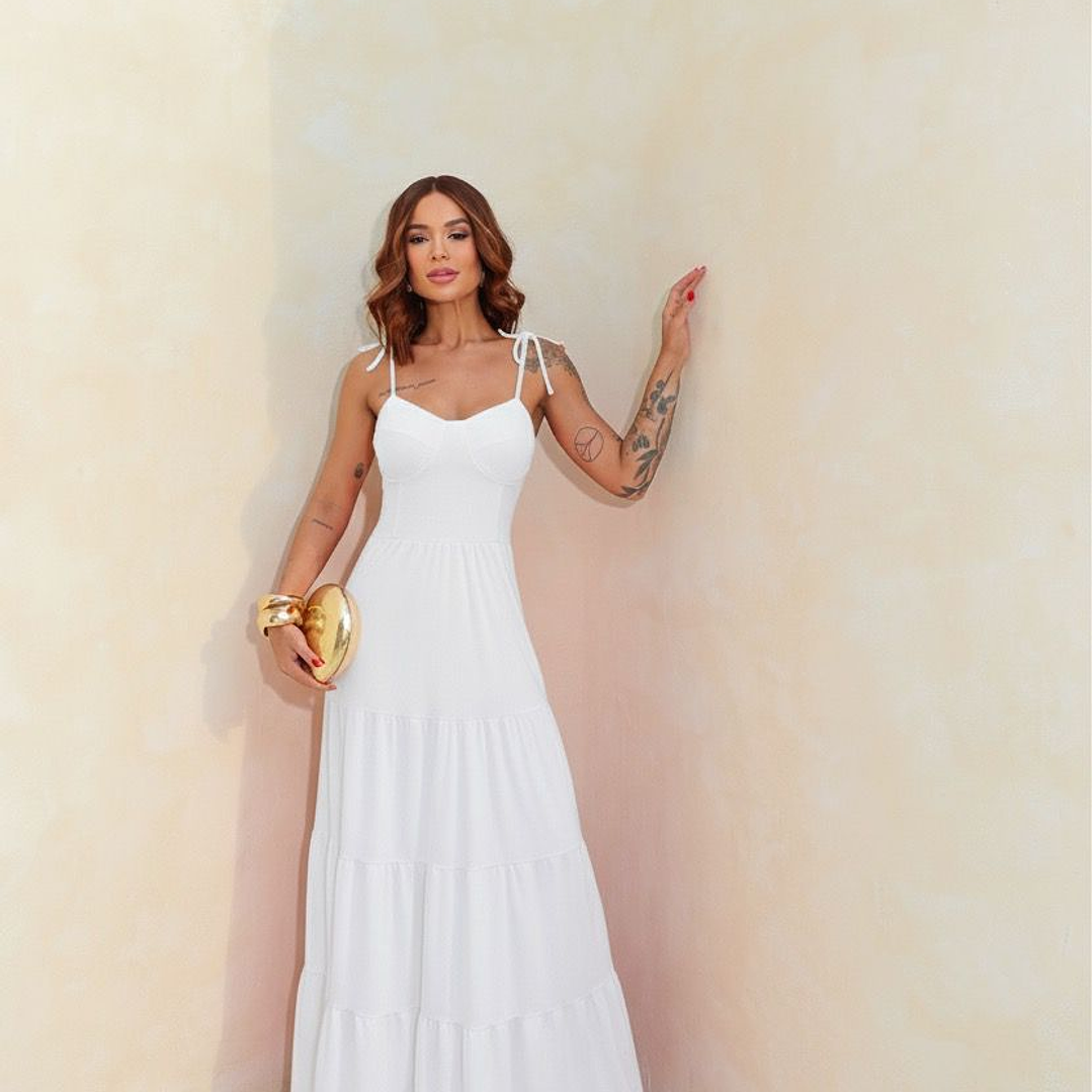 Vestido Blanco Gala 1