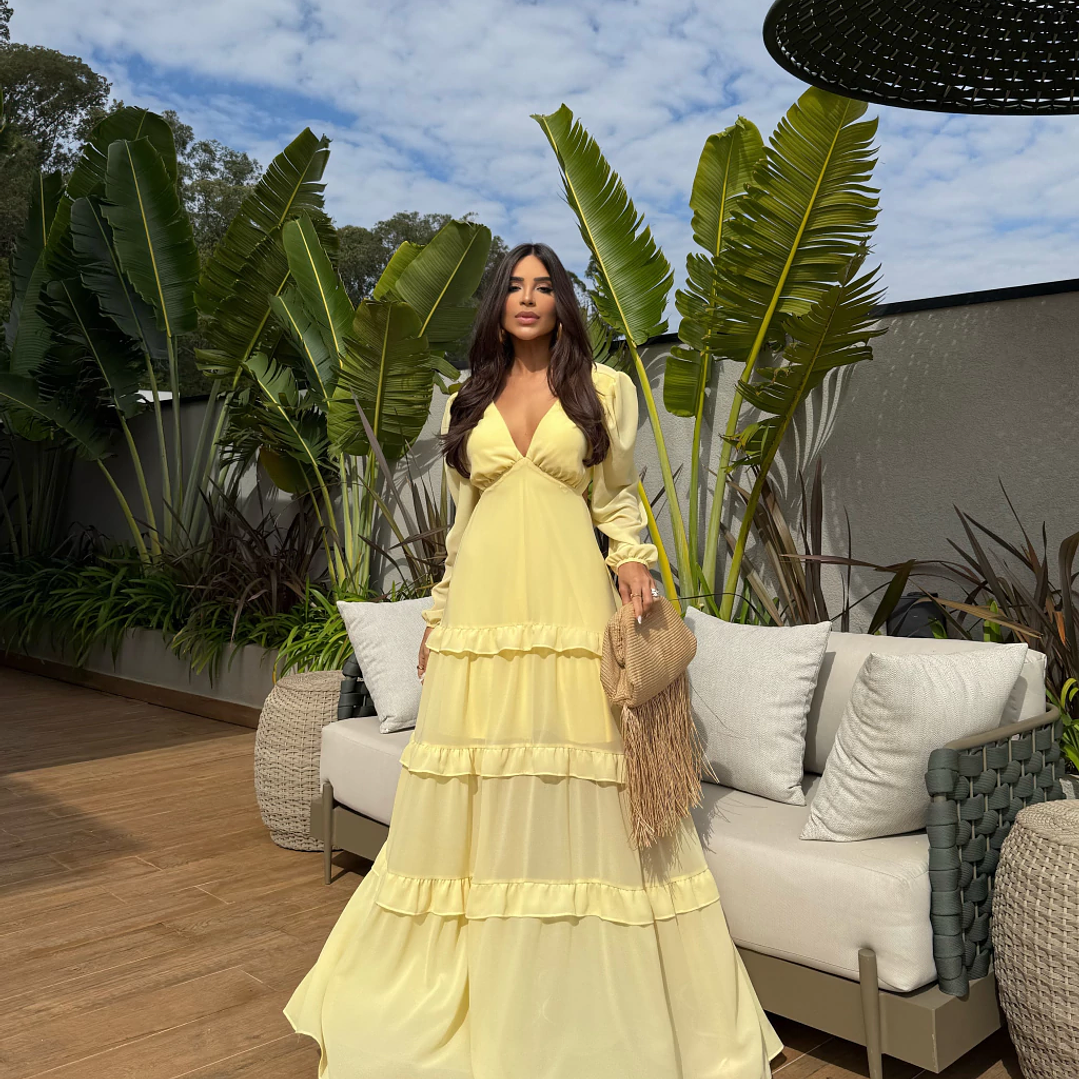 Vestido María José Amarillo  1