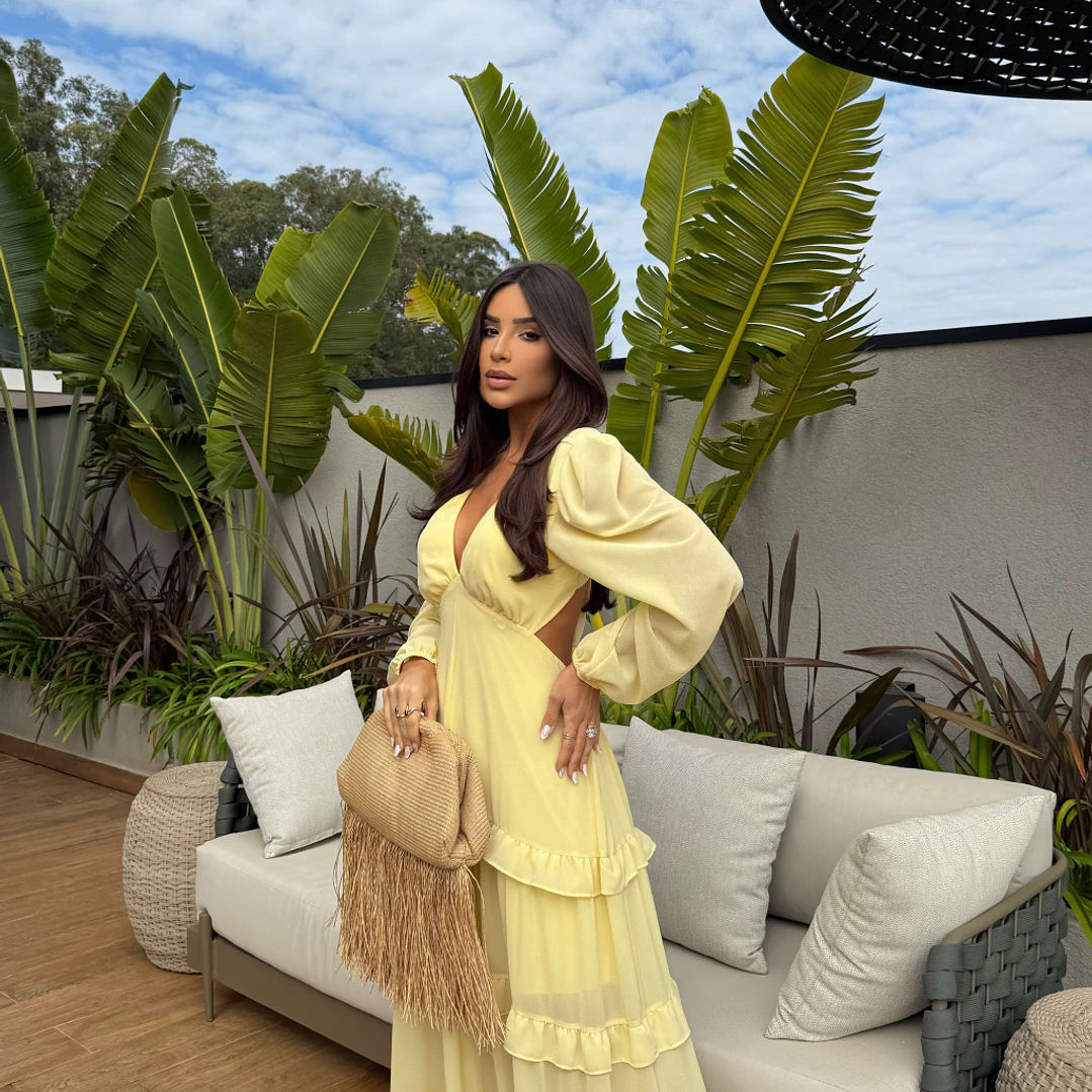 Vestido María José Amarillo  2