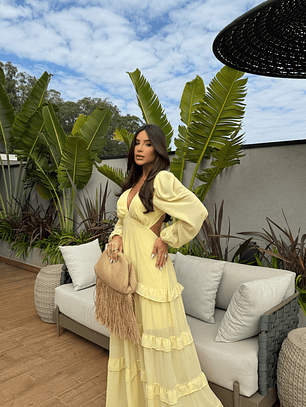 Vestido María José Amarillo 